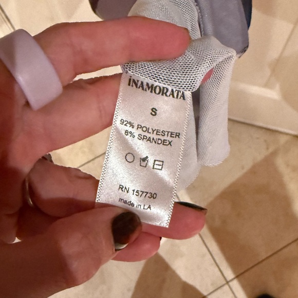 iNAMORATA Multicolor Long Sleeve Dress PURPLE - Picture 5 of 6